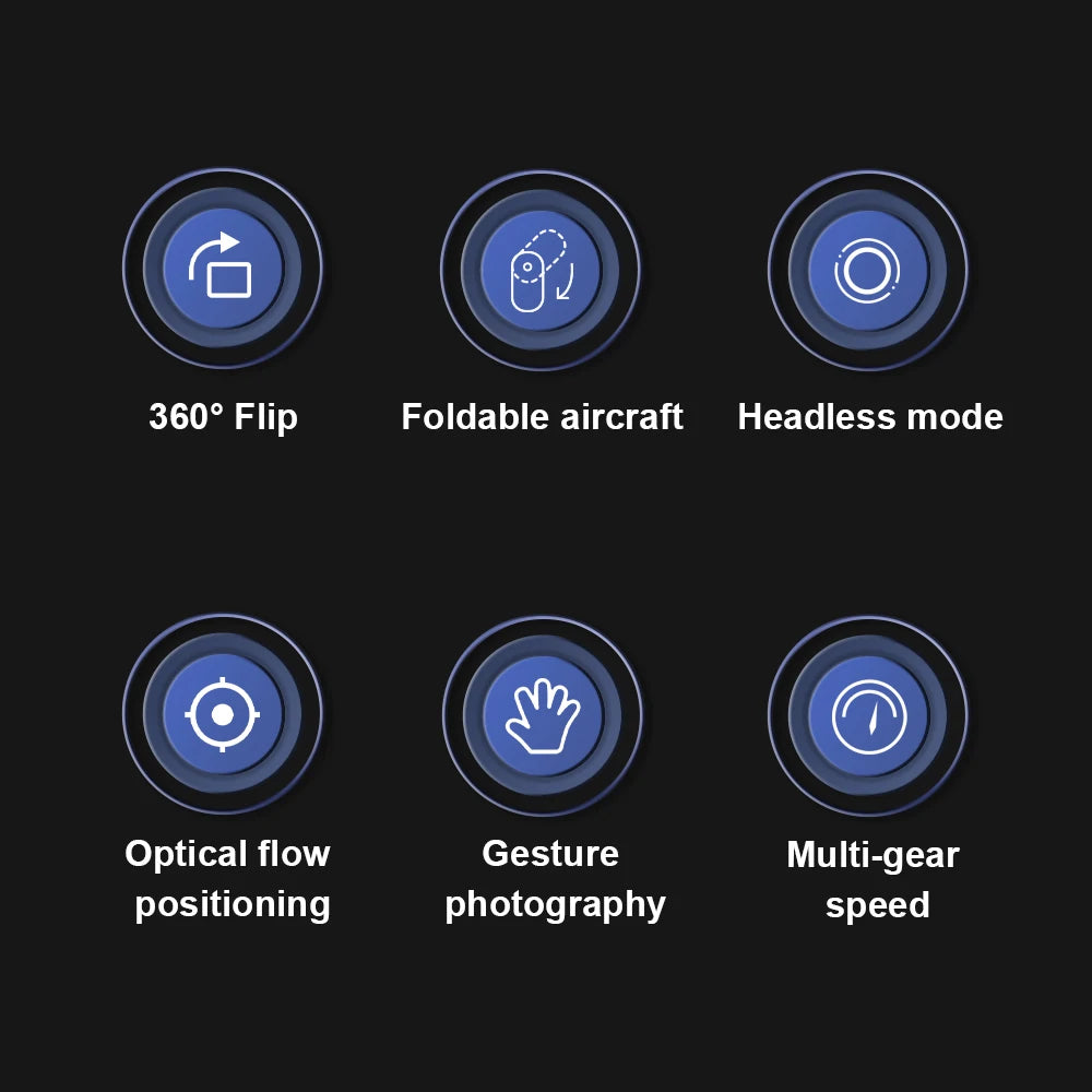 F191 Max Drone, 3609 flip foldable aircraft headless mode optical flow gesture multi-