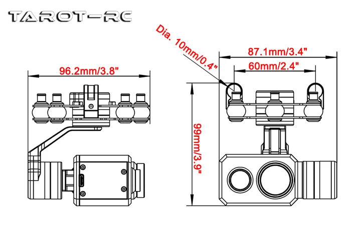 it supports pointing and following, and FPV first view working modes
