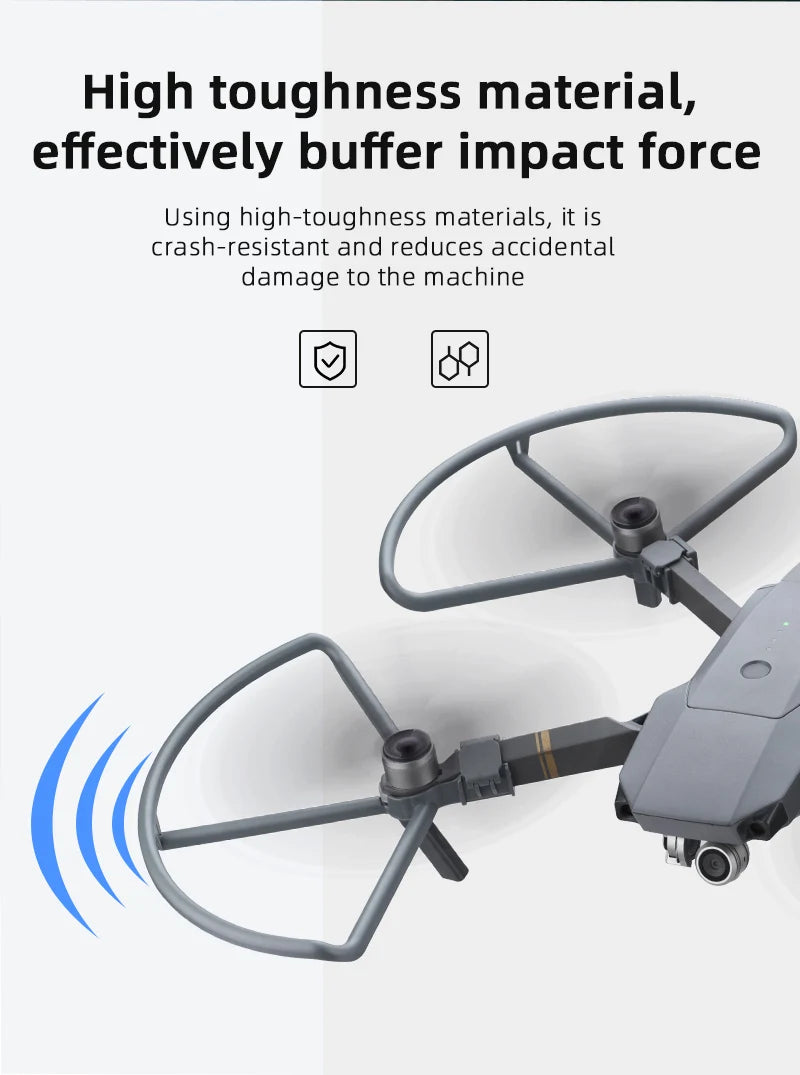 4pcs Propeller Guard Protector for DJI Mavic Pro Platinum Drone Blade Bumper Props Quick Release Protective Cover Landing Gear 10 4pcs Propeller, high-toughness material effectively buffers impact force . it is crash-resistant and