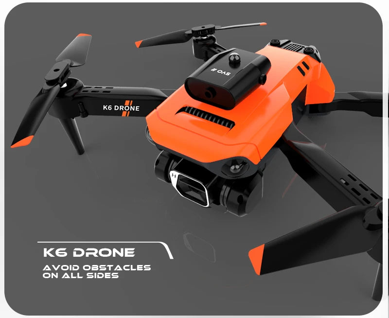 NEW K6 Drone Professional 4K HD Camera Mini Drone Optical Flow Localization Three Sided Obstacle Avoidance Quadcopter Toy Gift 78 NEW K6 Drone, k6 drone avoid obstacles on all sides 7245 .