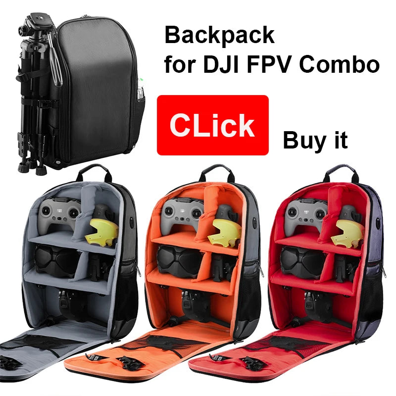 Quick Release 5328S Propellers for DJI FPV Combo, Backpack for DJI FPV Combo CLick it