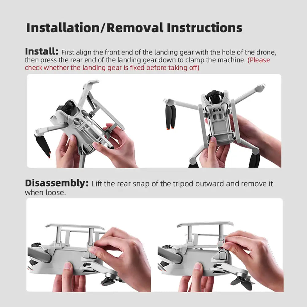 Zubehörset für DJI Mini 3 Pro – Objektivdeckel, Propellerschutz, faltbare Verlängerung, Stützbeine, Halter, Fahrwerk für Mini 3 Combo 51 Accessories Kit for DJI Mini 3 Pro