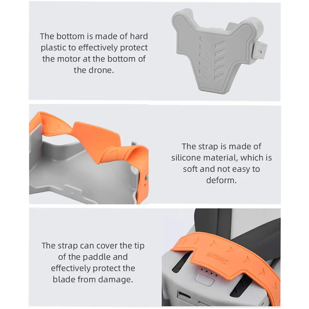 Zubehörset für DJI Mini 3 Pro – Objektivdeckel, Propellerschutz, faltbare Verlängerung, Stützbeine, Halter, Fahrwerk für Mini 3 Combo 53 Accessories Kit for DJI Mini 3 Pro, strap is made of silicone material, which is soft and not easy to deform . strap