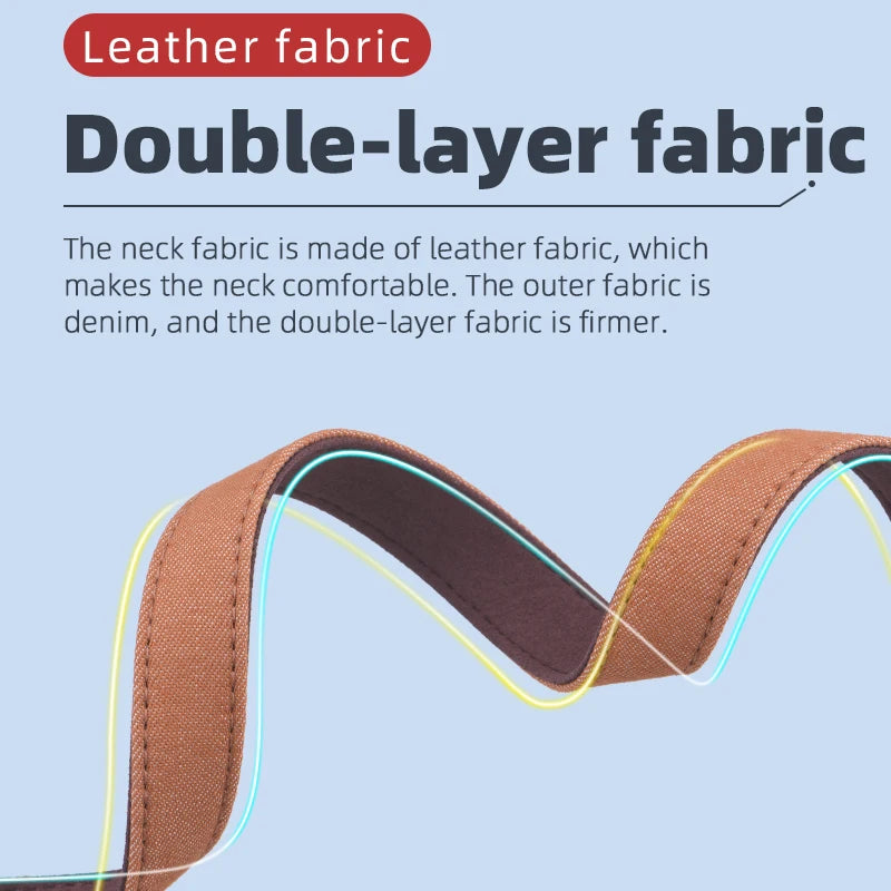 Remote Controller Strap, leather fabric The outer fabric is denim, and the double-layer fabric is firmer 