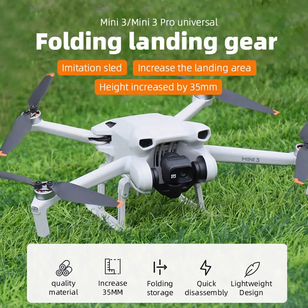 Zubehörset für DJI Mini 3 Pro – Objektivdeckel, Propellerschutz, faltbare Verlängerung, Stützbeine, Halter, Fahrwerk für Mini 3 Combo 49 Accessories Kit for DJI Mini 3 Pro, Mini 3/Mini 3 Pro universal Folding landing gear Imitation sled Increase
