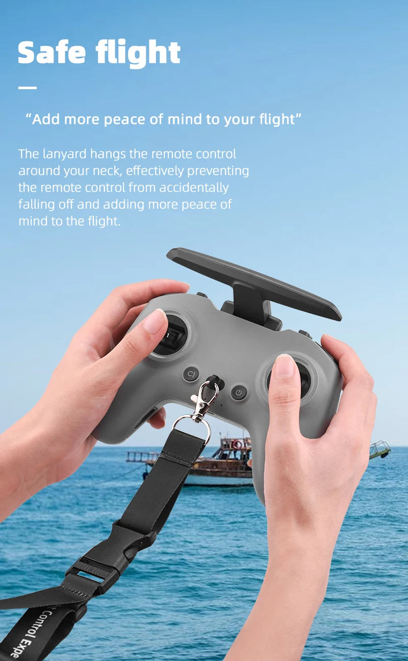 Шейный ремешок для DJI Avata - ремень безопасности для пульта дистанционного управления DJI Avata, аксессуары для радиоуправления дрона 12 Lanyard Neck Strap for DJI Avata, the lanyard hangs the remote control around your neck . effectively preventing the remote