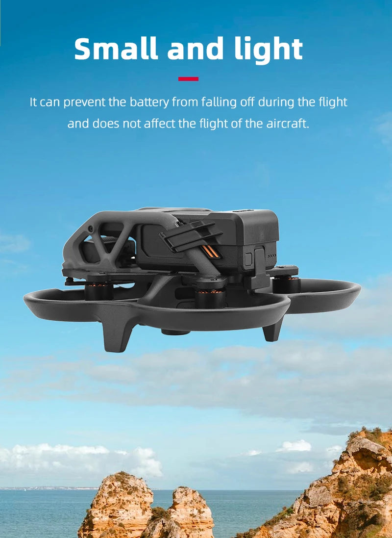 Propeller Guard for DJI AVATA Drone, small and light It can prevent the battery from falling off during the flight and does not affect the