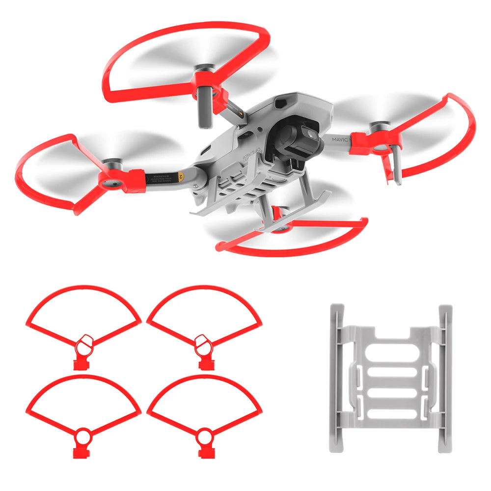 4PCS Propeller, 1set Propeller Guard, 1pcs Landing Gear.