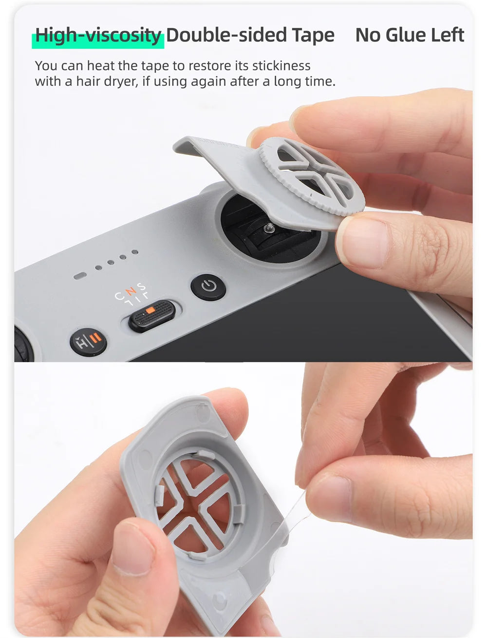 High-viscosity Double-sided Tape No Glue Left You can heat