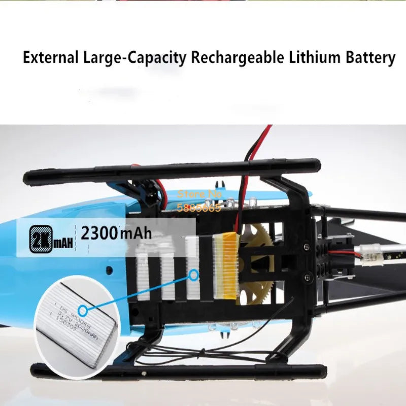 80CM Rc Helicopter - Big Alloy Remote Control Helicopter Model Dual Flexible Propeller Anti-Crash LED Colorful Light Electric RC Helicopter Toy 115 80CM Rc Helicopter, External Large-Capacity Rechargeable Lithium Battery A 580388r