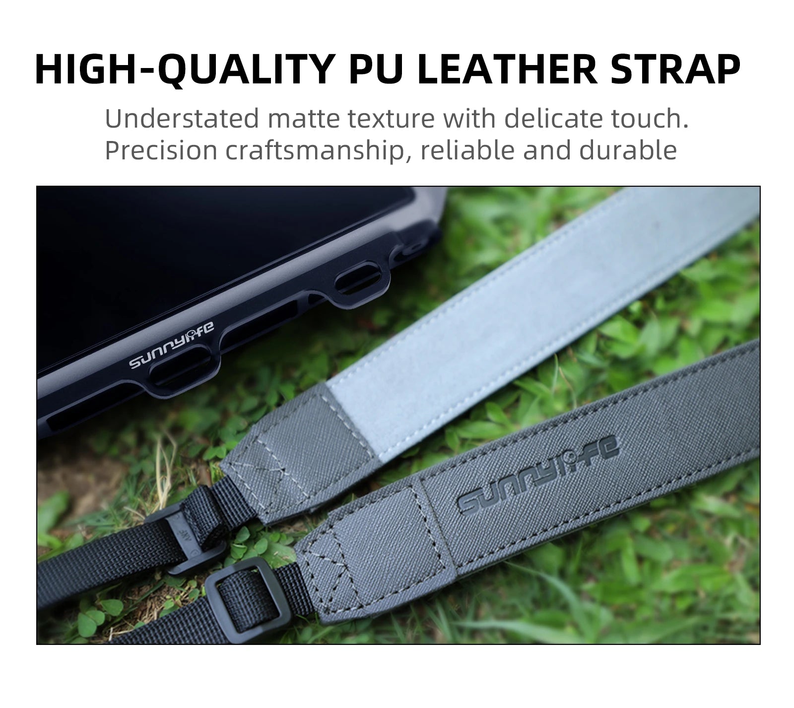 Lanyard für DJI RC/RC 2/RC Pro/Smart Controller – verstellbarer Halsgurt für Mini 3 Pro/Air 2/Air 2S/Mavic 3 Pro/Air 3/Mini 4 Pro 62 Lanyard For DJI RC/RC 2/RC Pro/Smart Controller, HIGH-QUALITY PU LEATHER STRAP Understated matte texture with